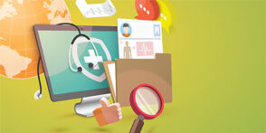 Conceptual image of cleaning up digital files